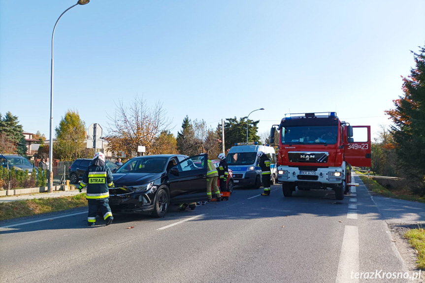 Kolizja w Iwonicz trzech samochodów