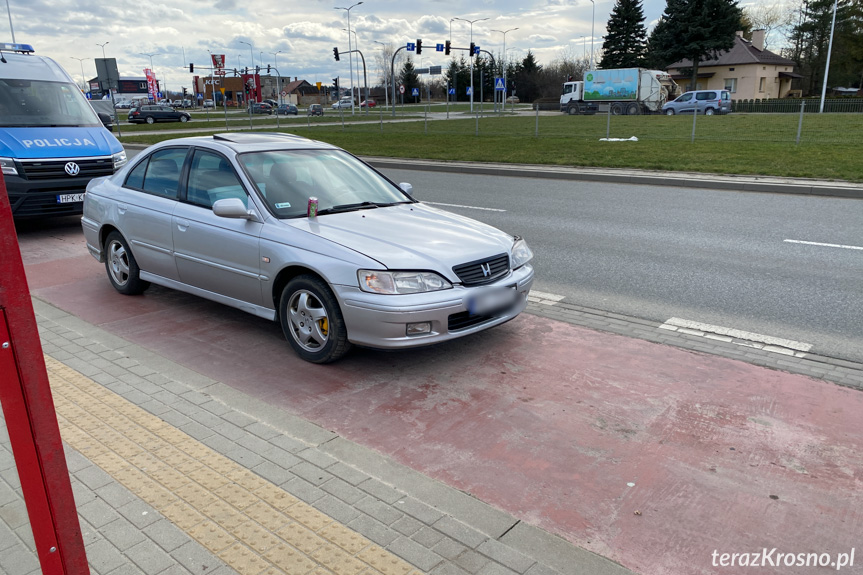 Kolizja w Krośnie na Bieszczadzkiej