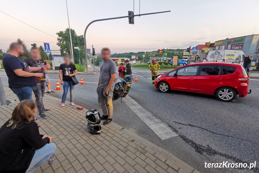 Kolizja w Krośnie na Bieszczadzkiej