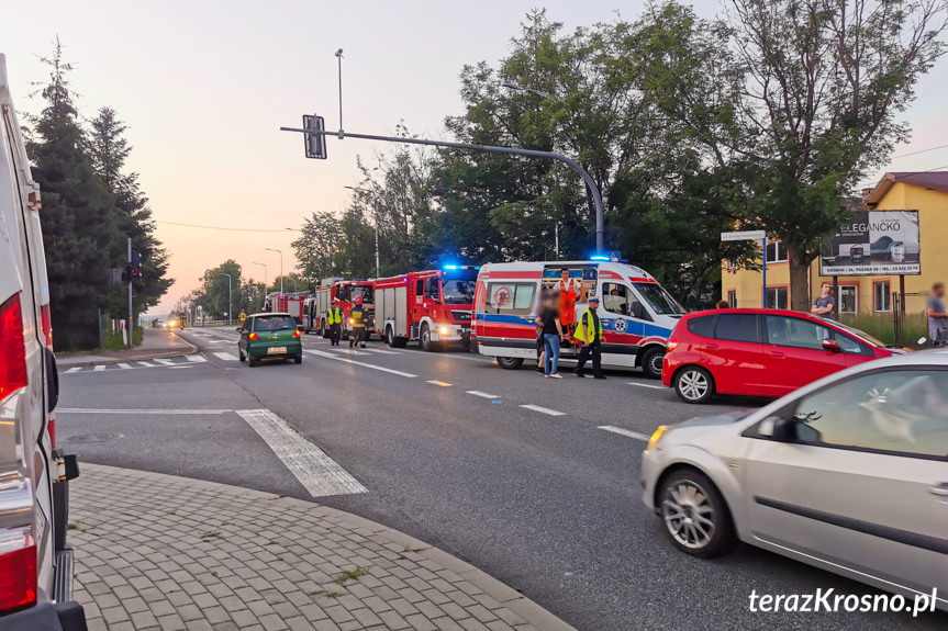 Kolizja w Krośnie na Bieszczadzkiej