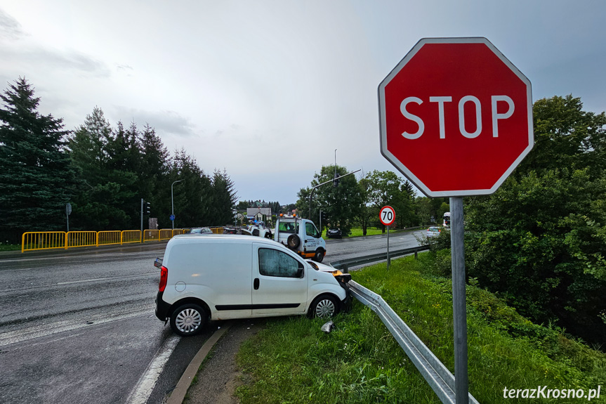 Kolizja w Krośnie na DK28