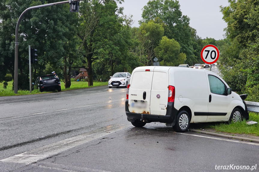 Kolizja w Krośnie na DK28