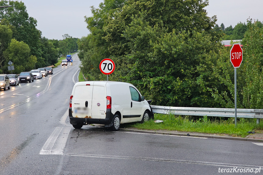 Kolizja w Krośnie na DK28