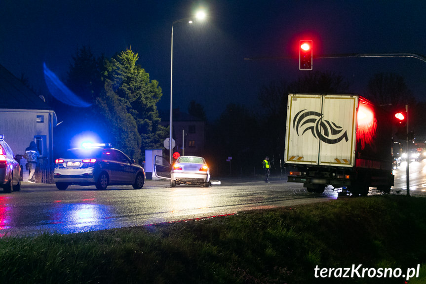 Kolizja w Krośnie na skrzyżowaniu