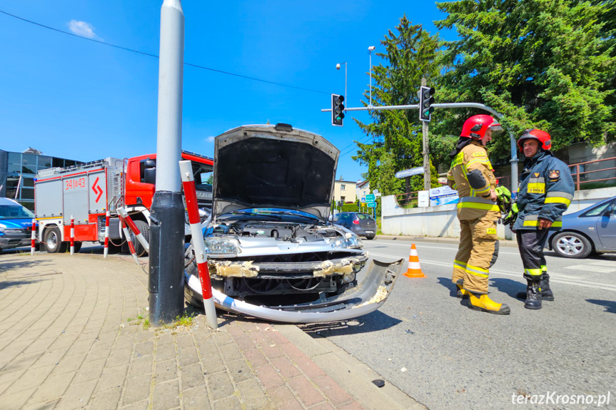 Kolizja w Krośnie ze śmieciarką