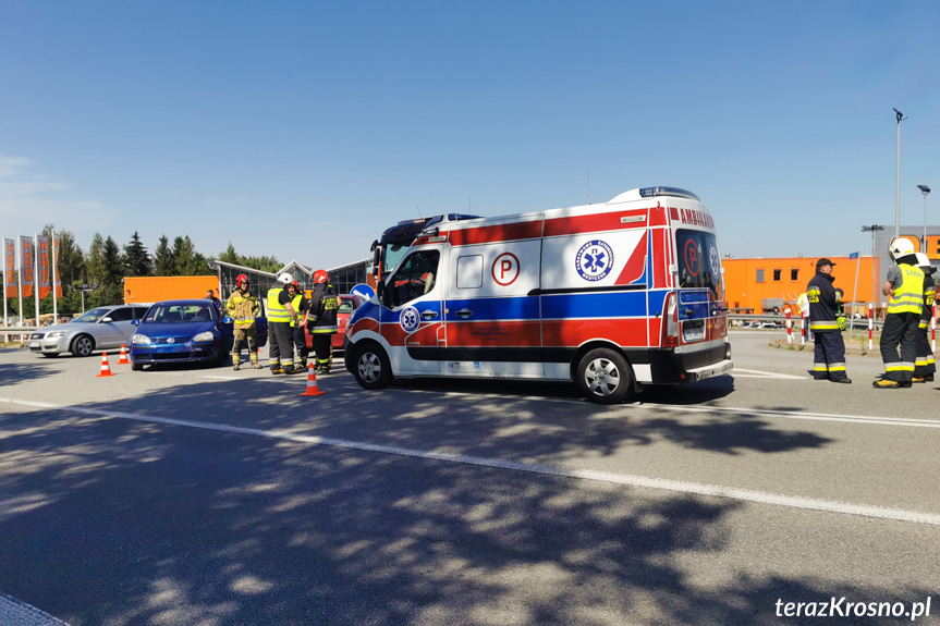 Kolizja w Miejscu Piastowym na wysokości OBI