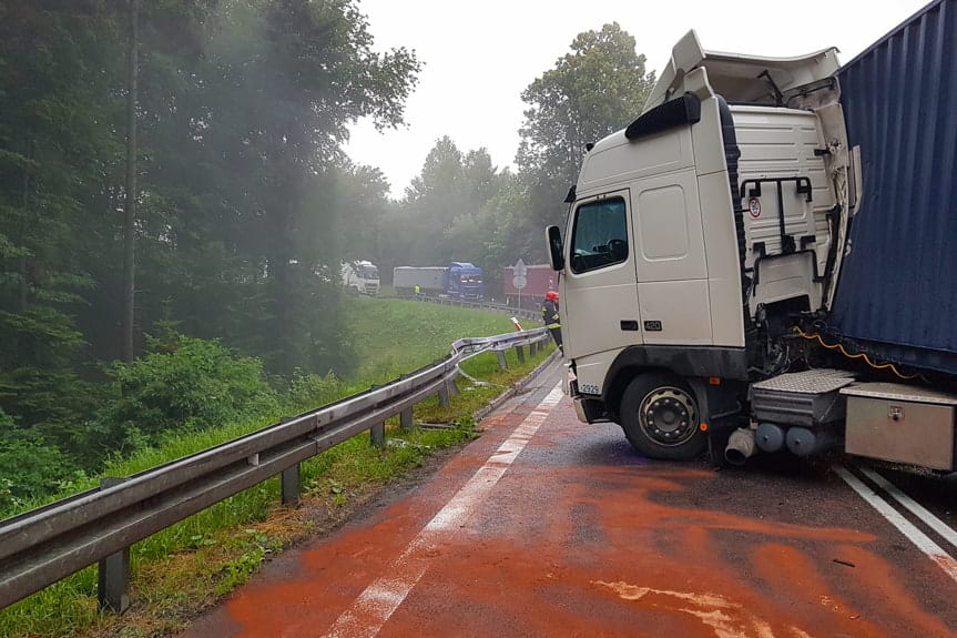 Kolizja w Woli Komborskiej