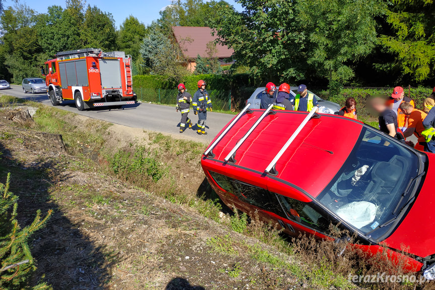 Kolizja w Zręcinie na Konopnickiej