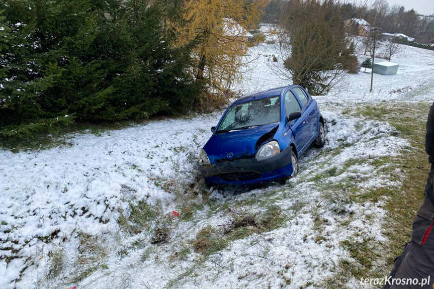 Kolizja  wKomborni na DK19