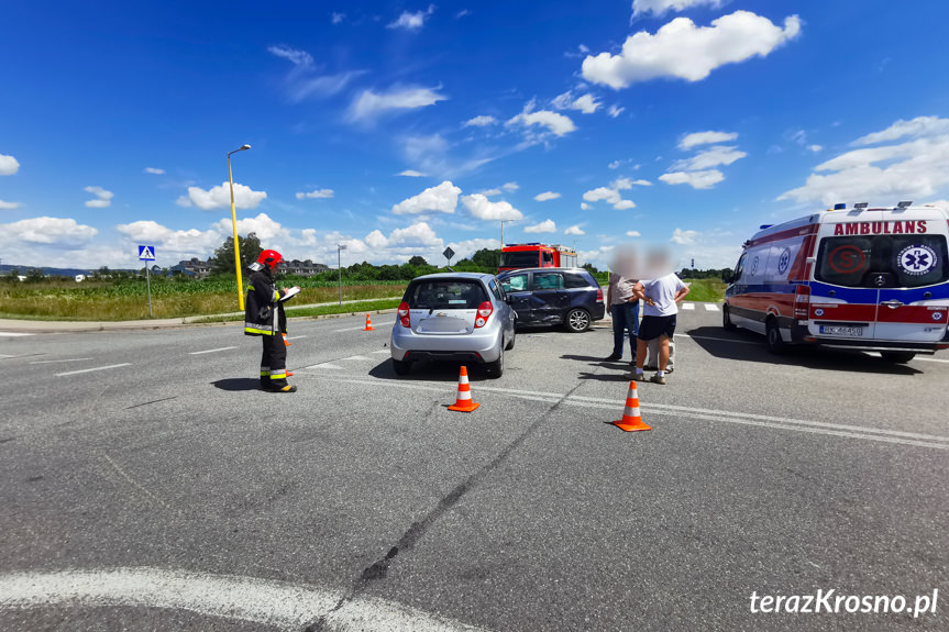 Kolizna na Lotników w Krośnie