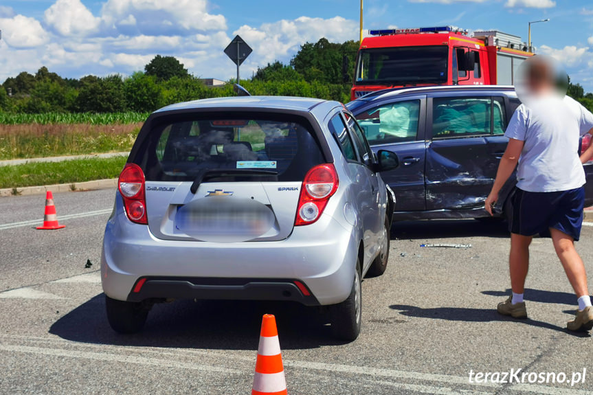 Kolizna na Lotników w Krośnie