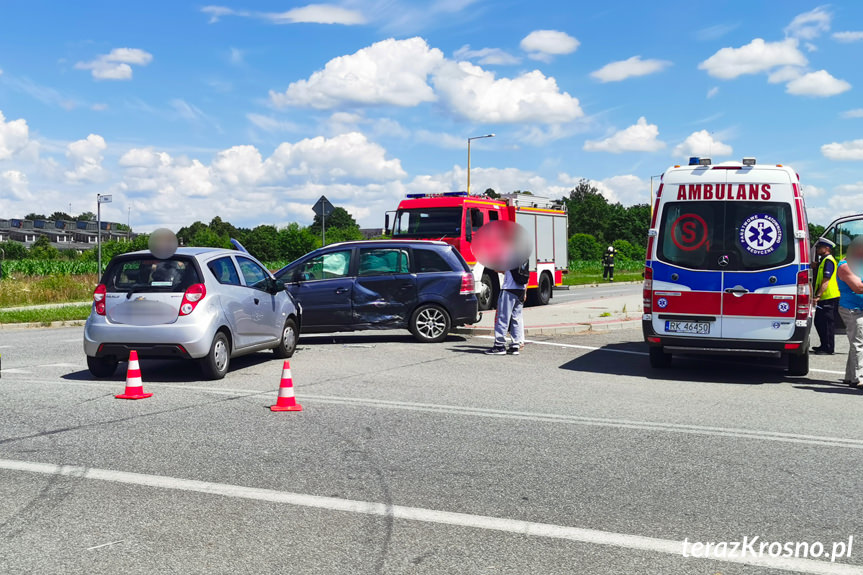 Kolizna na Lotników w Krośnie