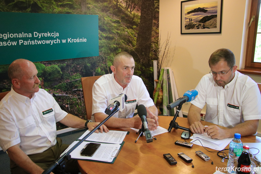 Konferencja prasowa w RDLP w Krośnie