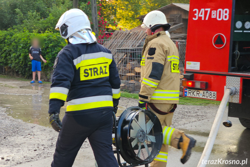 Kopytowa. Pożar w budynku mieszkanym