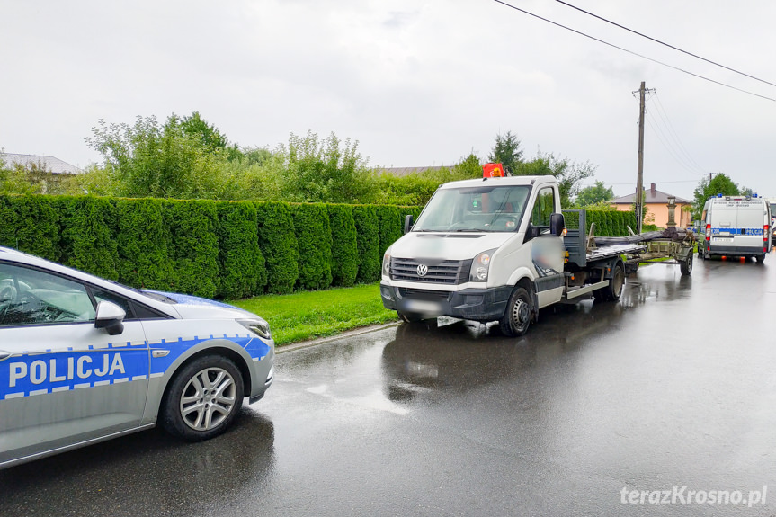 Korczyna. Potrącenie mężczyzny