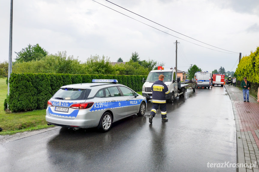 Korczyna. Potrącenie mężczyzny