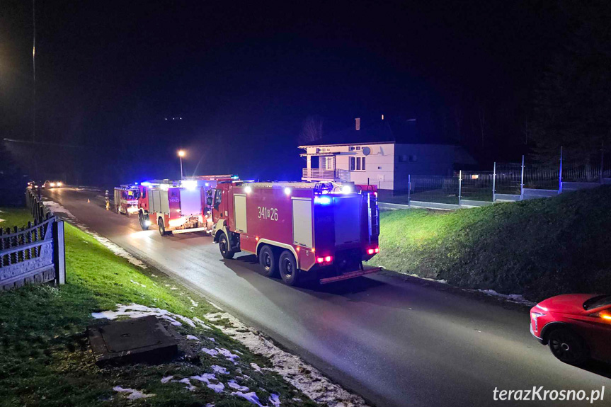 Łęki Strzyżowskie. Pożar w garażu