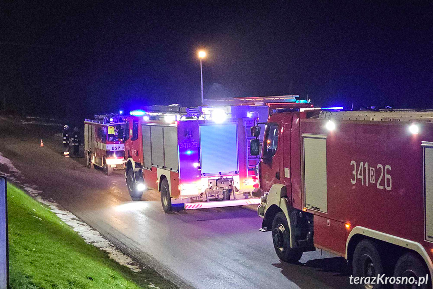 Łęki Strzyżowskie. Pożar w garażu