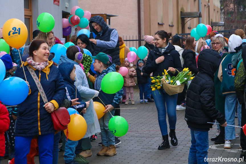 Marsz w Krośnie w Światowy Dzień Zespołu Downa