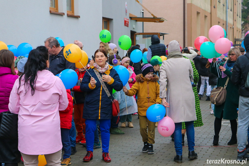 Marsz w Krośnie w Światowy Dzień Zespołu Downa