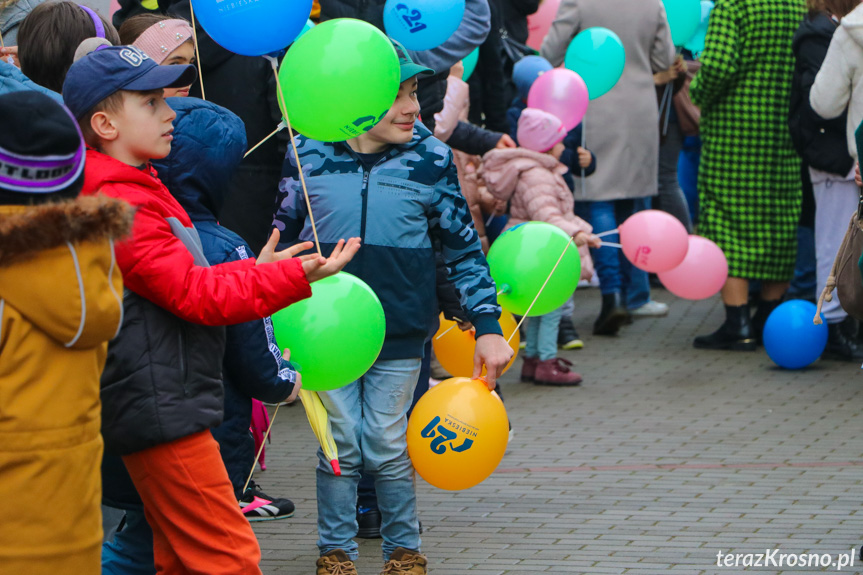 Marsz w Krośnie w Światowy Dzień Zespołu Downa