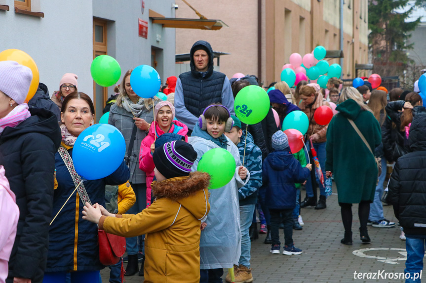 Marsz w Krośnie w Światowy Dzień Zespołu Downa