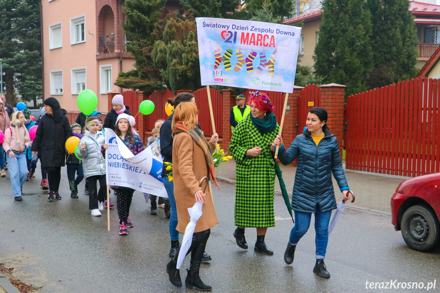 Marsz w Krośnie w Światowy Dzień Zespołu Downa