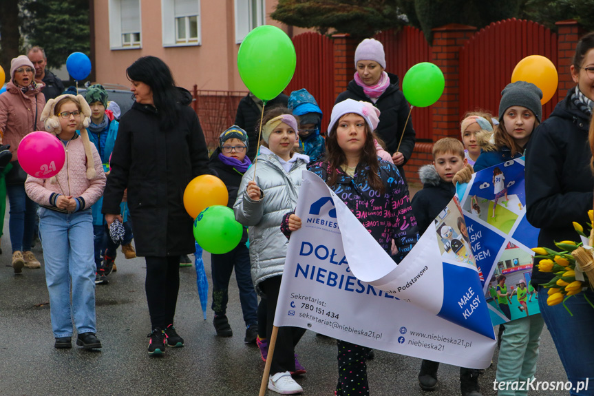 Marsz w Krośnie w Światowy Dzień Zespołu Downa