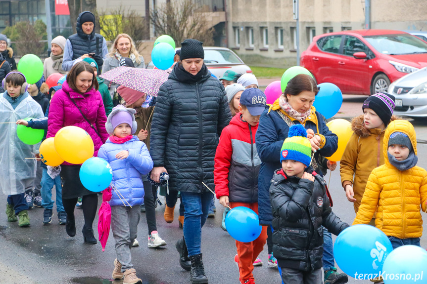 Marsz w Krośnie w Światowy Dzień Zespołu Downa