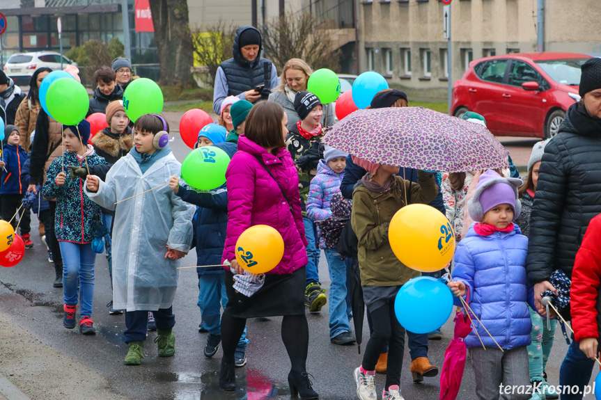 Marsz w Krośnie w Światowy Dzień Zespołu Downa