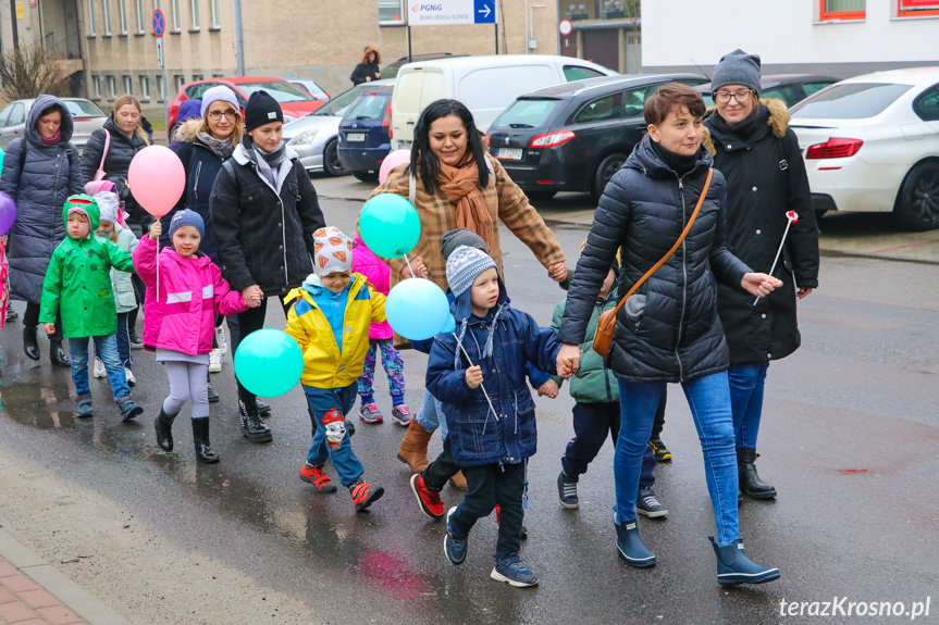 Marsz w Krośnie w Światowy Dzień Zespołu Downa