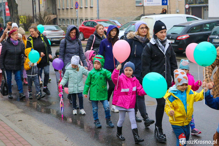 Marsz w Krośnie w Światowy Dzień Zespołu Downa