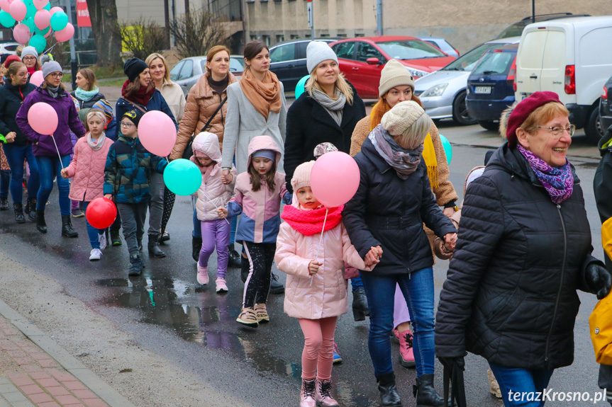 Marsz w Krośnie w Światowy Dzień Zespołu Downa