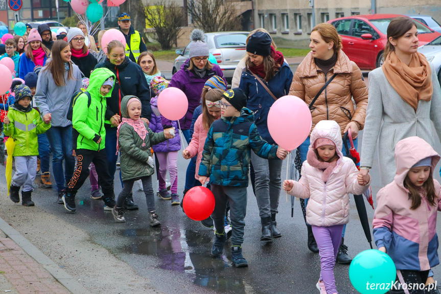 Marsz w Krośnie w Światowy Dzień Zespołu Downa