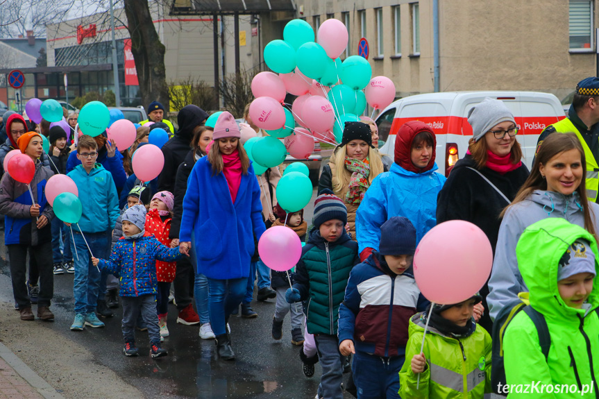 Marsz w Krośnie w Światowy Dzień Zespołu Downa