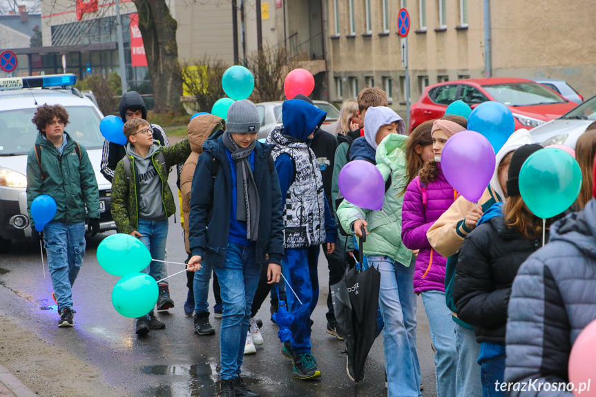 Marsz w Krośnie w Światowy Dzień Zespołu Downa