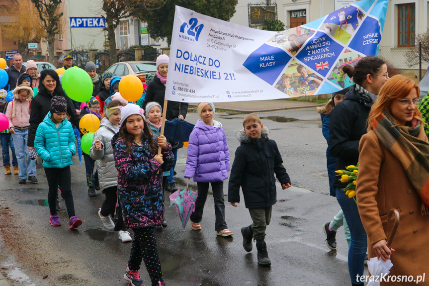 Marsz w Krośnie w Światowy Dzień Zespołu Downa