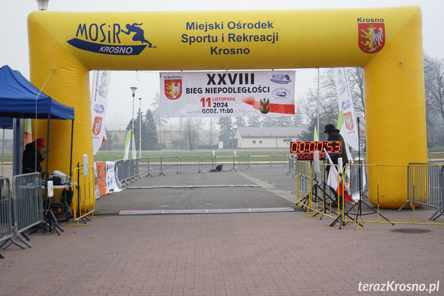 Meta i wręczenia - Bieg Niepodległości i marsz nordic walking