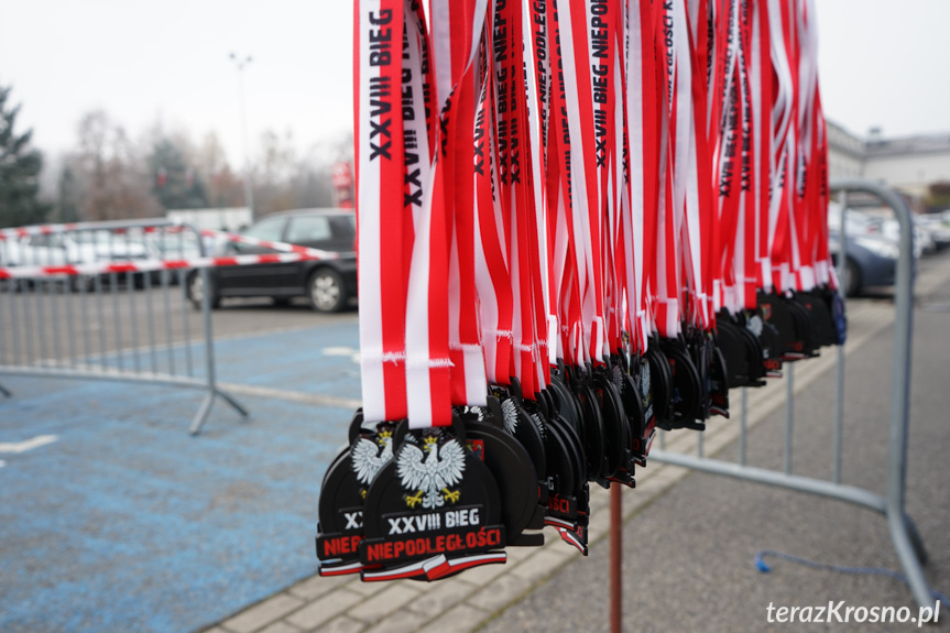 Meta i wręczenia - Bieg Niepodległości i marsz nordic walking