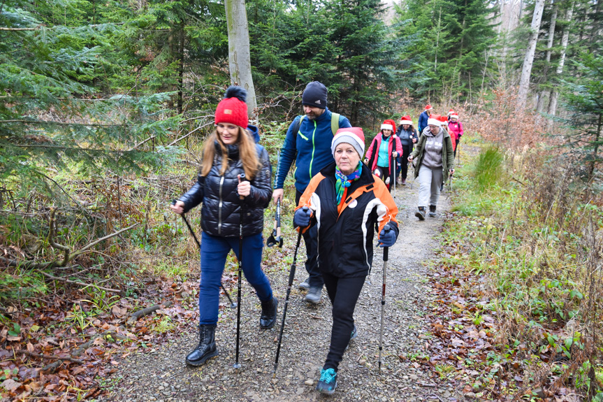 Mikołajkowy Rajd Nordic Walking w Lubatowej