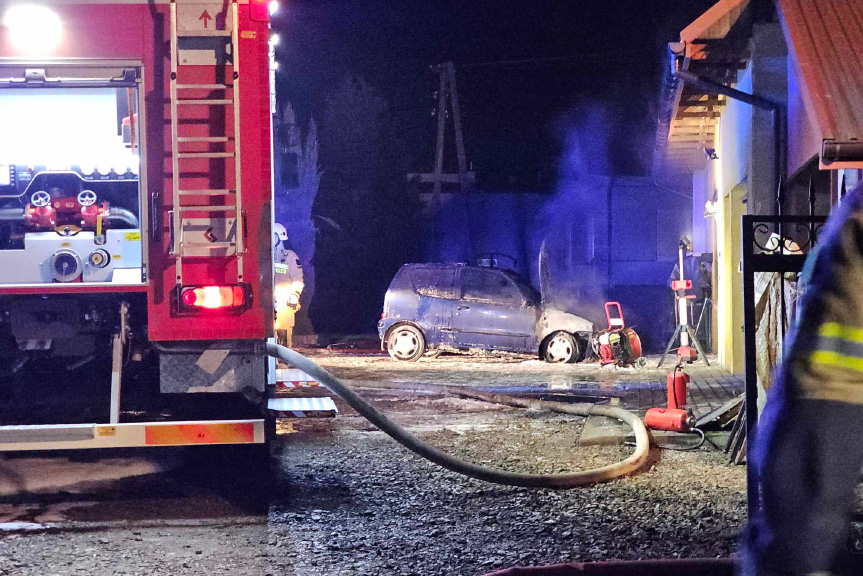 Moderówka. Pożar samochodu w garażu