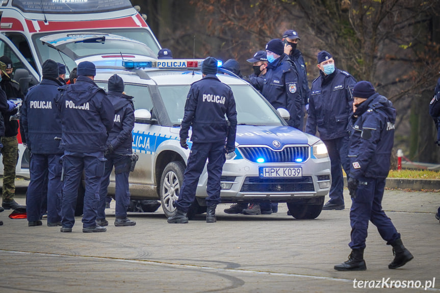 Nielegalni imigranci na naczepie w Dukli