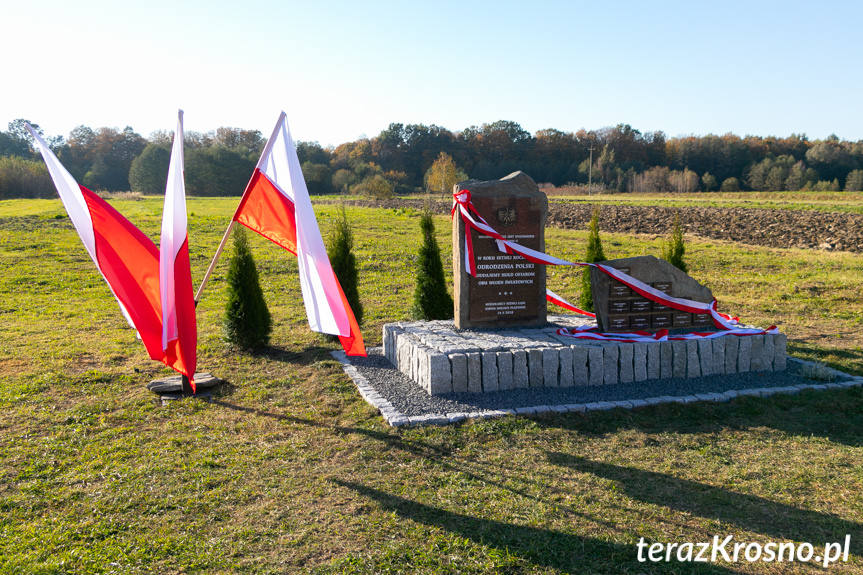 Odsłonięcie pomnika w Niżnej Łące