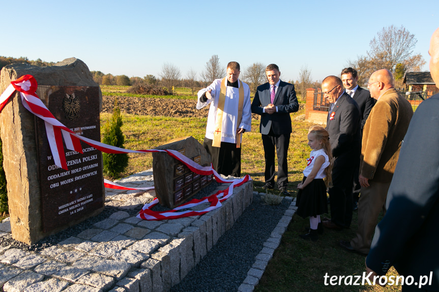 Odsłonięcie pomnika w Niżnej Łące