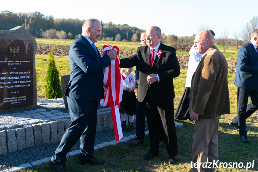 Odsłonięcie pomnika w Niżnej Łące