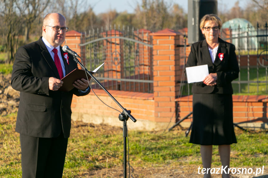 Odsłonięcie pomnika w Niżnej Łące