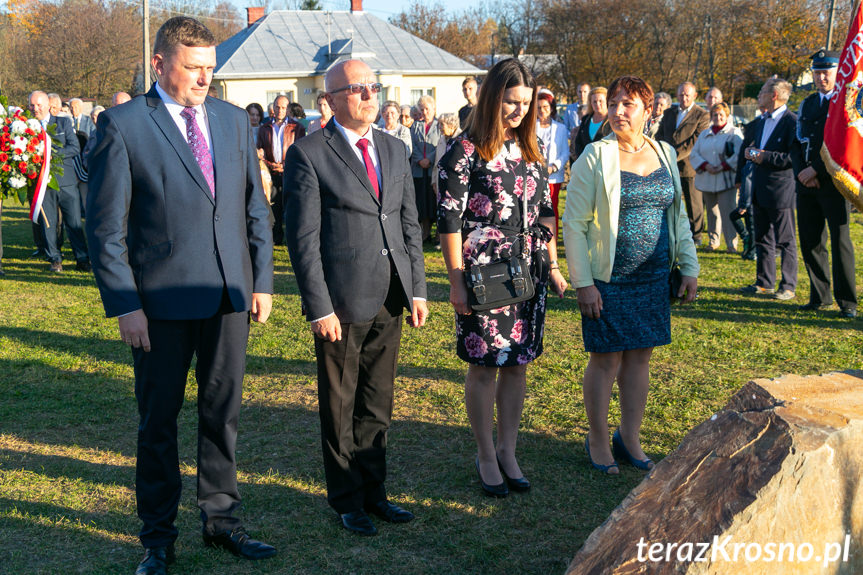 Odsłonięcie pomnika w Niżnej Łące