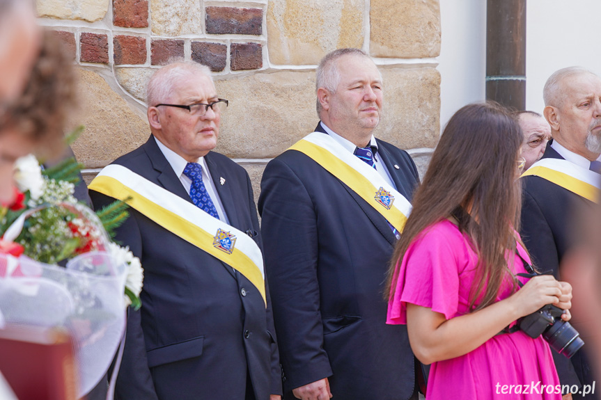 Odsłonięcie tablicy w Krośnie