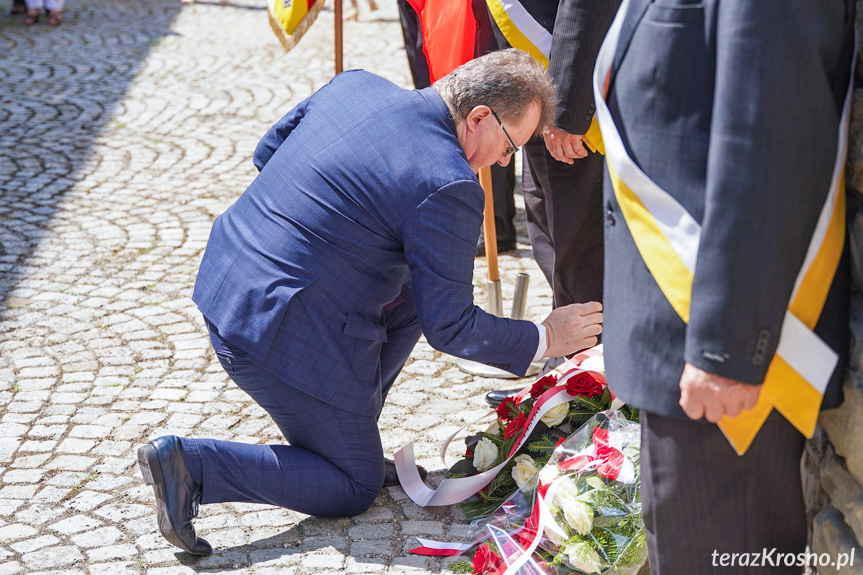 Odsłonięcie tablicy w Krośnie