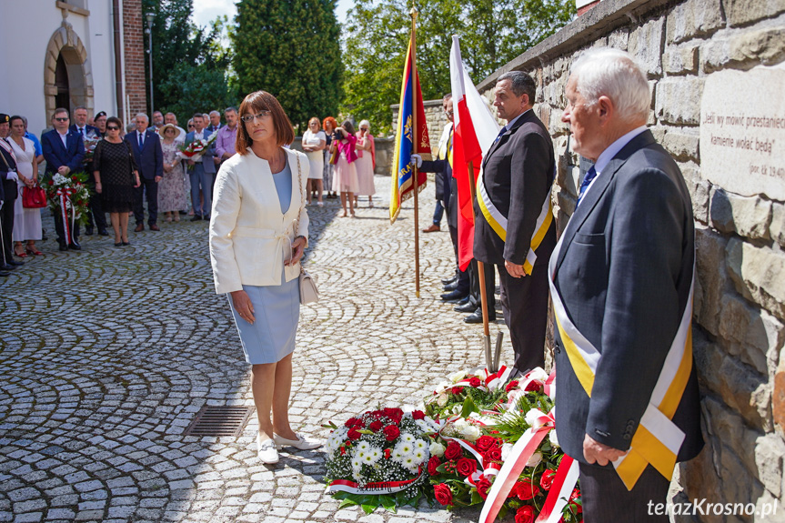 Odsłonięcie tablicy w Krośnie